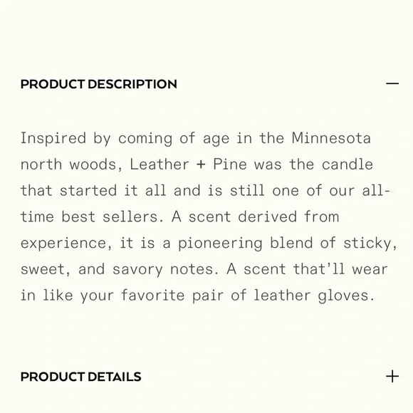 NIB Ranger Station 8.5oz Leather + Pine Candle - Picture 8 of 9